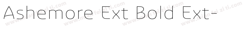 Ashemore Ext Bold Ext字体转换